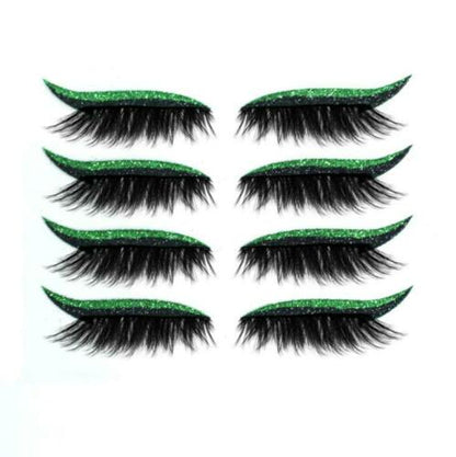 Reusable Eyeliner and Eyelash Stickers with Glitter 9