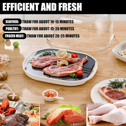 2 in 1 Defrosting Box with HDF Aluminum Thawing Plate 9