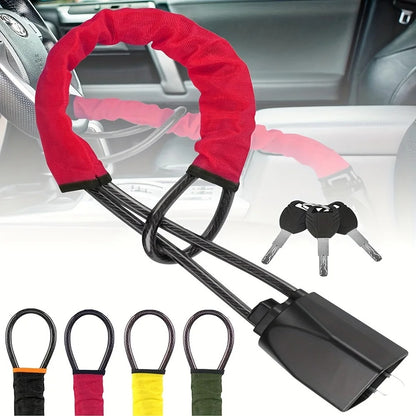 Heavy-Duty Steering Wheel & Gear Shift Anti-Theft Lock 9