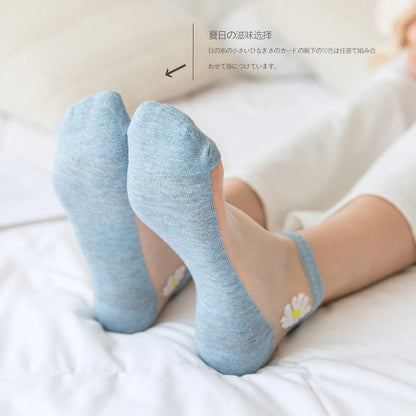 Translucent Daisy Socks (5 Pairs) 9