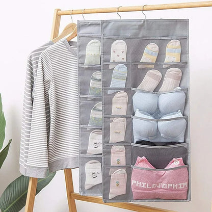 Double Sided Hanging Wardrobe Organizer 8