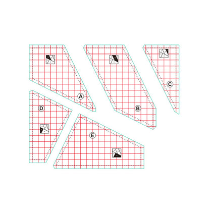 Creative Quilting Cutting Template Set 9