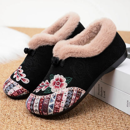 Cozy Embroidered Winter Slippers 9