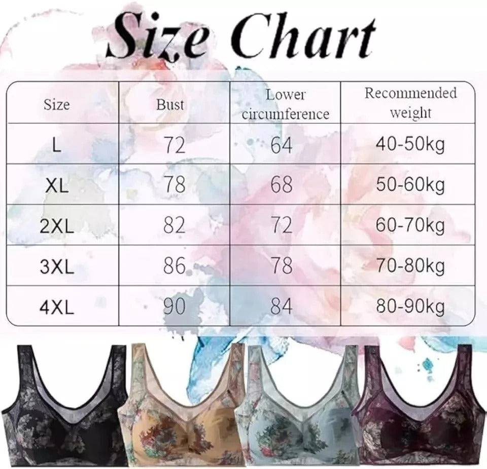 Ice Silk Lace Cooling Comfort Bra 9