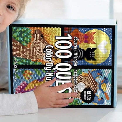 100 QUEST Color by Numbers Book 8
