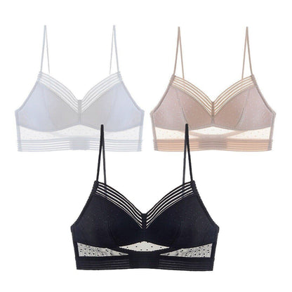 Starry Bra - Low Back Wireless Lifting Lace Bra 9