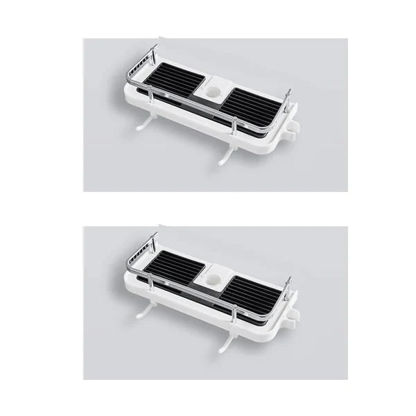 Shower Rod Storage Shelf Organizer 9