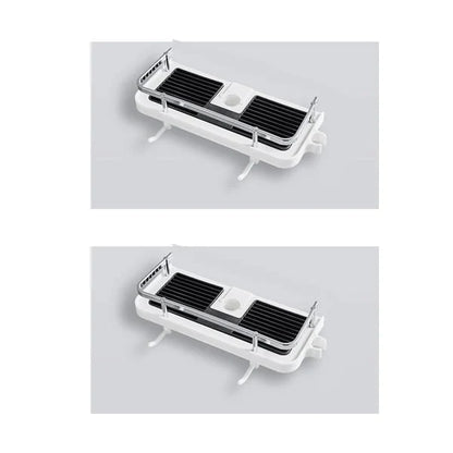 Shower Rod Storage Shelf Organizer 9
