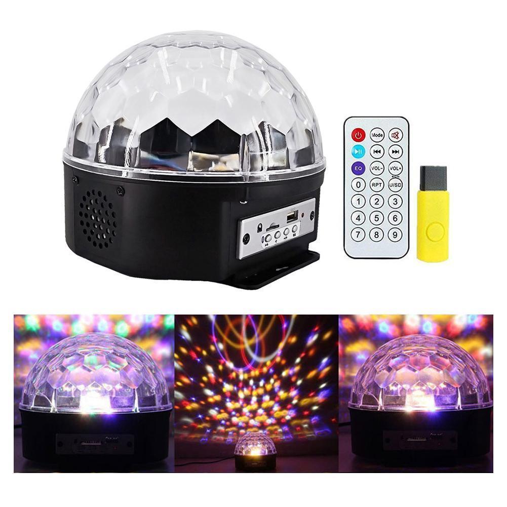 LED DISCO CRYSTAL BALL WITH FREE USB 9
