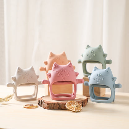 Cute Animal Shaped 3D Silicone Baby Teething Gloves 9