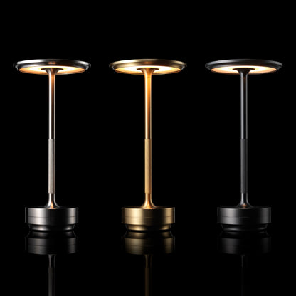 Metallic Cordless Rechargeable Waterproof Table Lamp 9