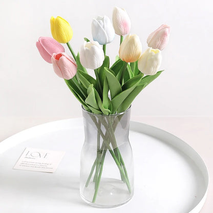 Real Touch Faux Tulips-10PCS 9