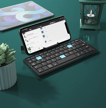 Mini Foldable Bluetooth Keyboard with Magnetic Stand 9