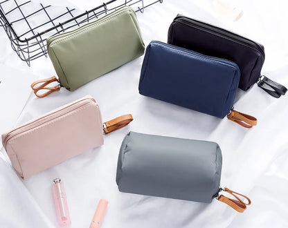 Cosmetic Bag Solid Color Korean Style Makeup Pouch 9