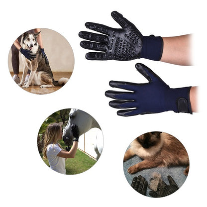 Pet Shedding Grooming Gloves 1