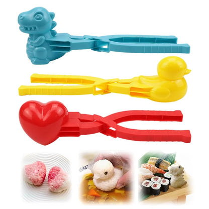 Assorted Cute Rice Molds and Snowballs Maker Clamps (4 Pcs) 1