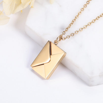 Love Letter Envelope Pendant Necklace 1