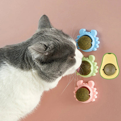 Natural Catnip Rotating Interactive Cat Toy 1