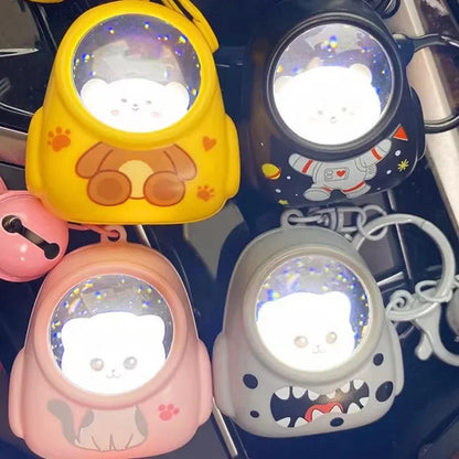 Cute Cat Mini Keychain Flashlight – LED Pocket Torch, Battery Powered, Ultra-Compact 1