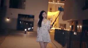 Selfie Stick with Light 1