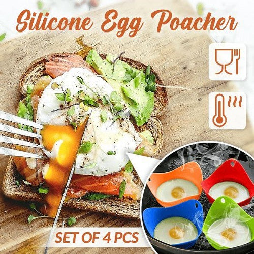 Easy Silicone Egg Poacher (Set of 4) 1