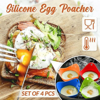 Easy Silicone Egg Poacher (Set of 4) 1