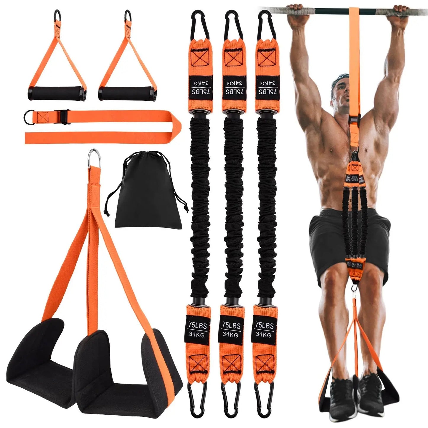 Pull-Up Assistance Bands Set – Resistance Straps for Chin-Ups, Hanging Training & Full-Body Stretching 1
