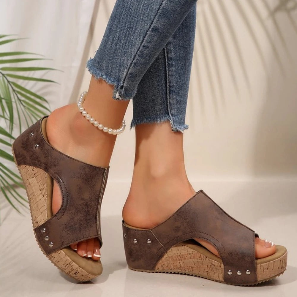 Stud Wedges Women's Sandals 1