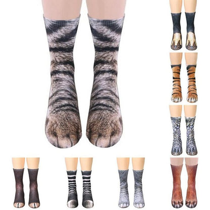 Animal paw crew socks 1