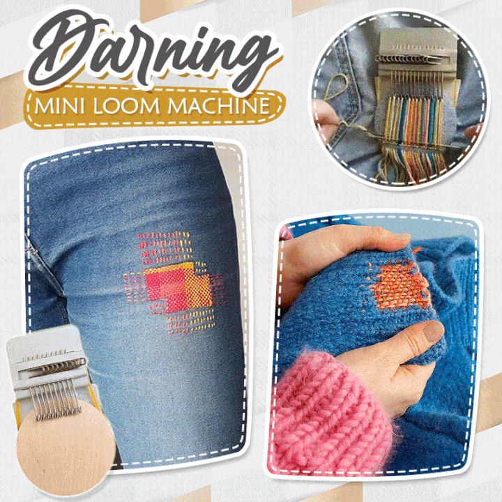 Darning Mini Wooden Loom Machine 1