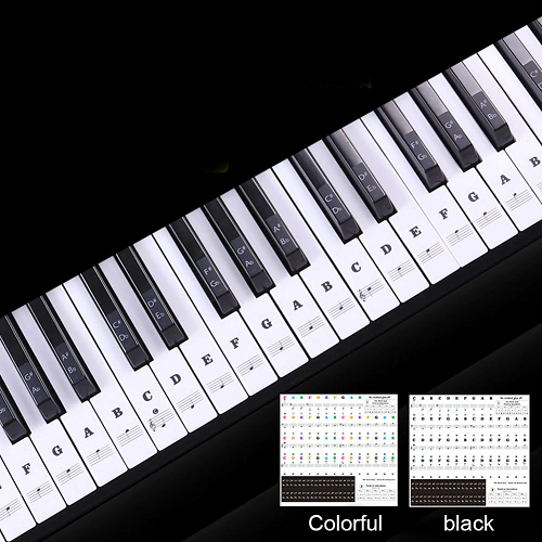 Removable Piano Key Stickers 1