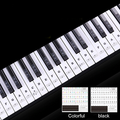 Removable Piano Key Stickers 1