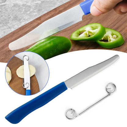 Adjustable Spring-Loaded 3-In-1 Paring Knife 1