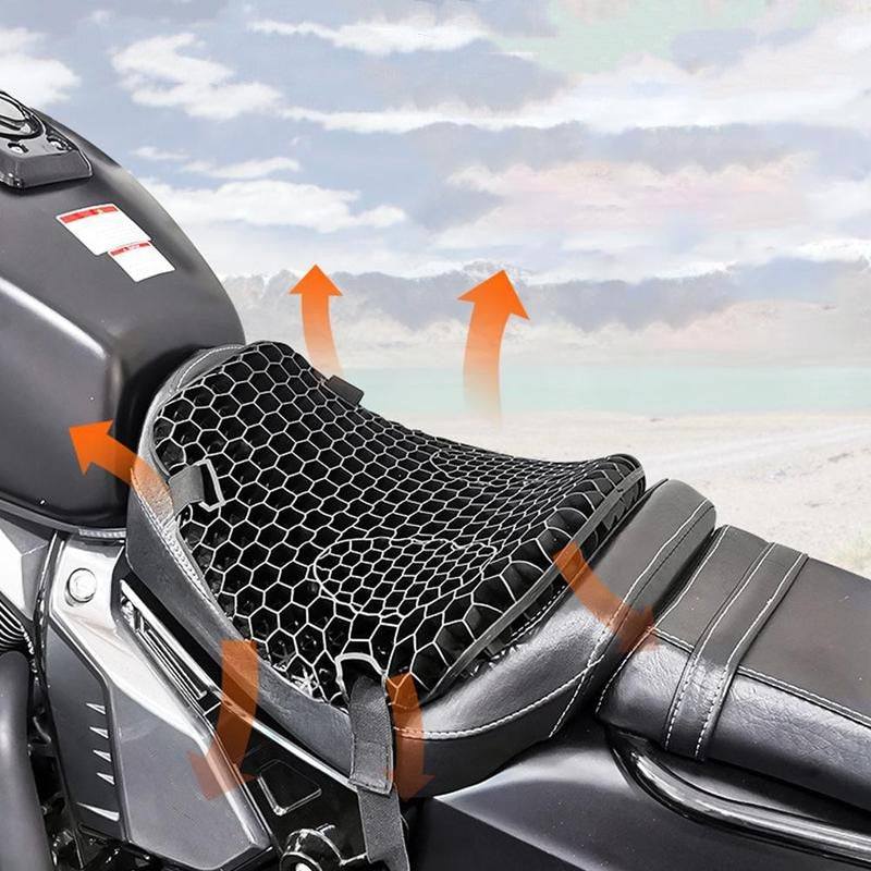 Motorcycle Honeycomb Gel Seat Cushion 1