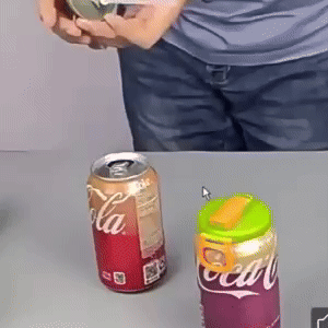 Soda Can Lids with straw 1
