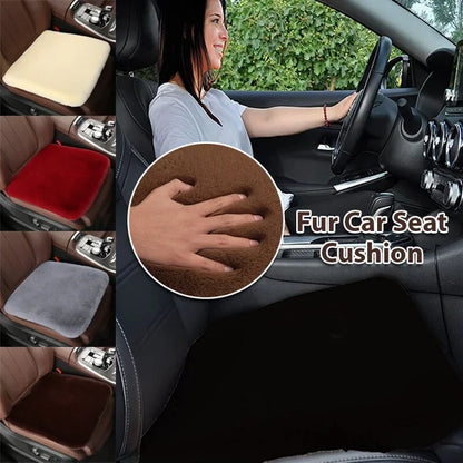 Plush Car Seat Cushion 1