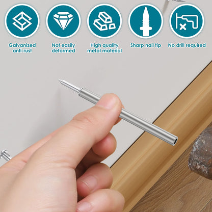 Double-Head Skirting Thread Seamless Nails (100 Pcs) 1