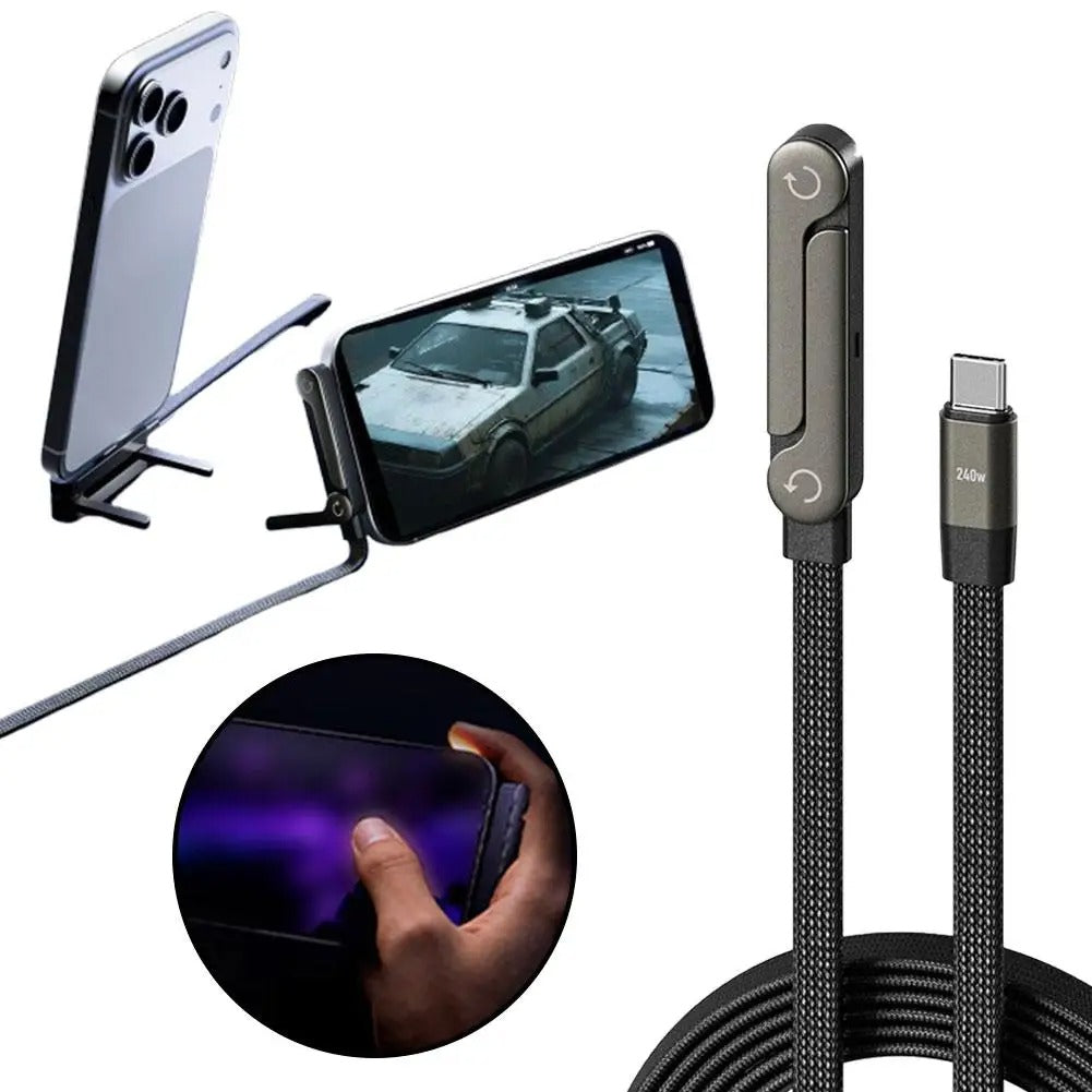FlexCharge 2-in-1 Fast Charging Cable & Phone Stand 1