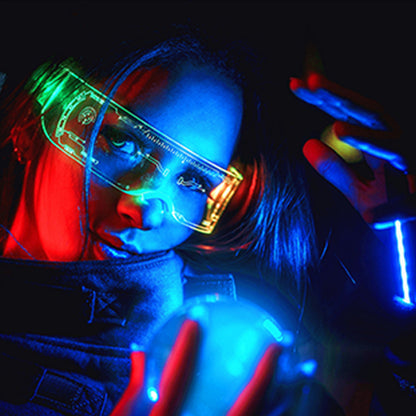 Cyberpunk Luminous LED Glowing Party Glasses 1