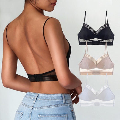 Starry Bra - Low Back Wireless Lifting Lace Bra 1