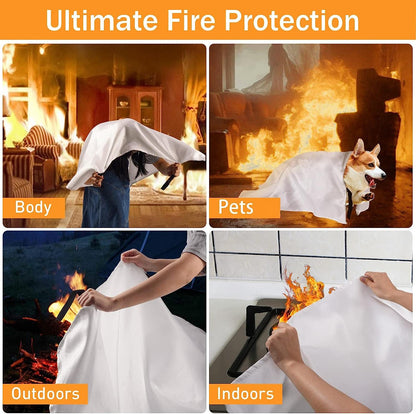 Fiberglass Emergency Fire Blanket 1