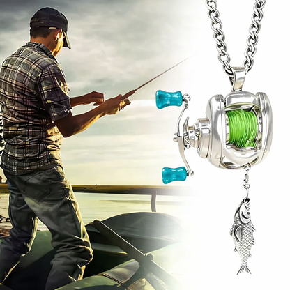 Angler’s Catch Fishing Reel Pendant 1