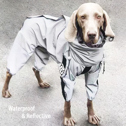 Reflective All-Weather Waterproof Dog Rain Coat 1
