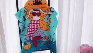 Cartoon Child Kid Hooded Cloak 1