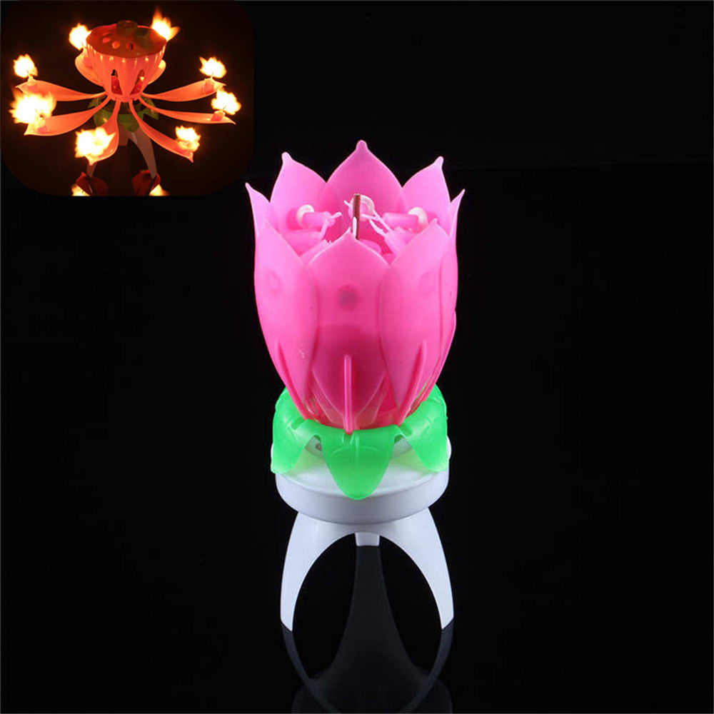 MUSICAL CANDLE LOTUS FLOWER 1