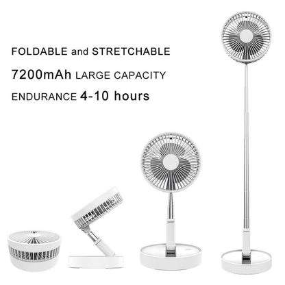 Telescopic Folding USB Charging Fan 1