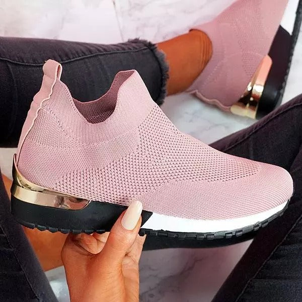 Elegant Elastic Slip-on Flat Shoes 1