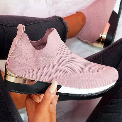 Elegant Elastic Slip-on Flat Shoes 1