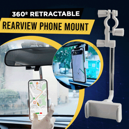 360° Car Rearview Mirror Phone Holder 1
