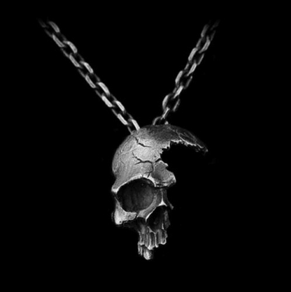 HANDMADE SHATTERED SKULL NECKLACE 1